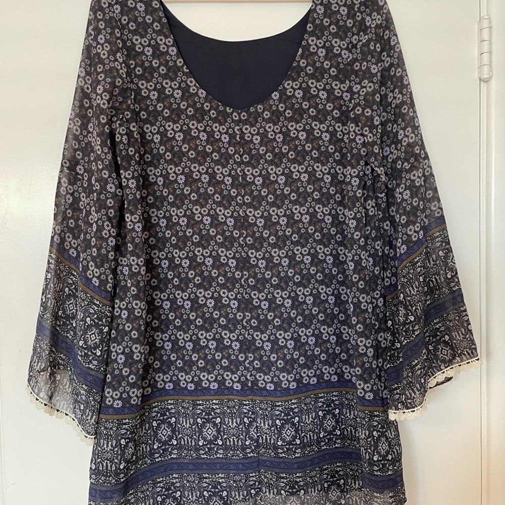 Boho Chic shift dress in size Large